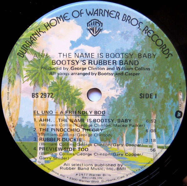 Bootsy's Rubber Band - Ahh...The Name Is Bootsy, Baby! - VG+ LP Record 1977 Warner USA Vinyl - Funk / P.Funk - Shuga Records