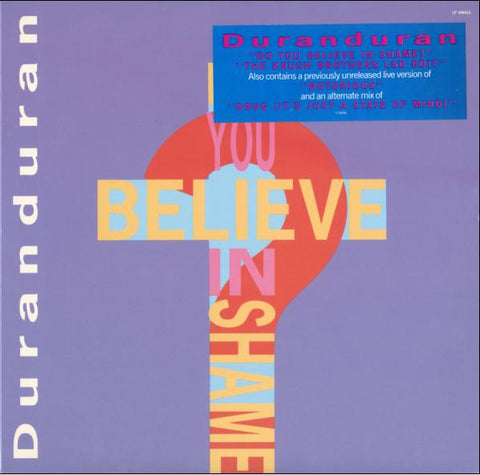 Duran Duran - Do You Believe In Shame? - Mint- 12" EP Record 1989 Capitol USA Vinyl - Pop Rock / Synth-pop - Shuga Records