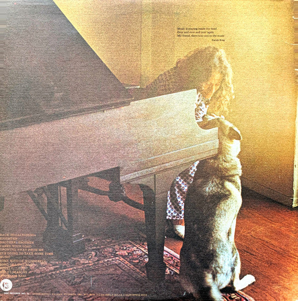 Carole King - Music - Mint- Stereo 1971 Ode USA Original Press Promo Gold Stamp Vinyl, Insert Sheet & Inner Sleeve - Pop Rock / Soft Rock / Folk Rock