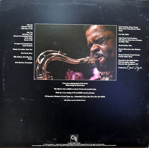 Stanley Turrentine - Salt Song (1971) - VG+ LP Record 1979 CTI USA Vinyl - Jazz / Hard Bop / Soul-Jazz - Shuga Records