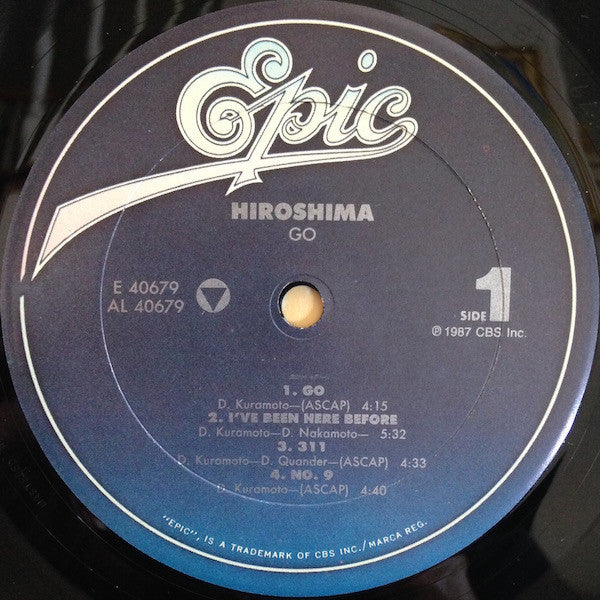 Hiroshima - Go - Mint- LP Record 1987 Epic USA Original Vinyl - Jazz / Soul-Jazz / Fusion - Shuga Records