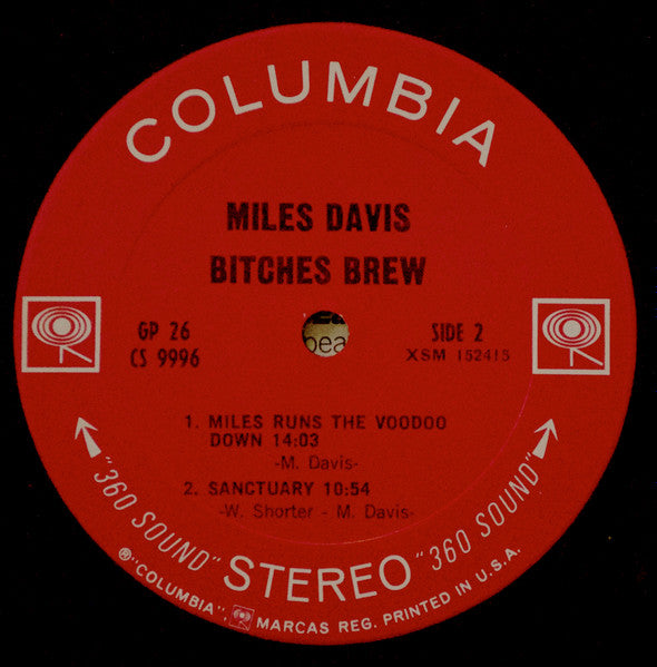 Miles Davis - Bitches Brew - VG 2 LP Record 1970 Columbia USA 2-Eye 360 Sound label Original Vinyl - Jazz / Fusion - Shuga Records