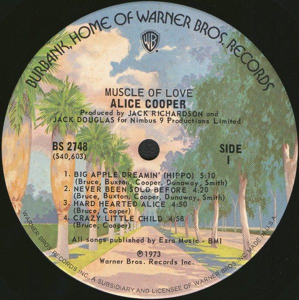 Alice Cooper - Muscle Of Love - VG LP Record Box 1973 Warner USA Vinyl & Insert - Psychedelic Rock / Glam