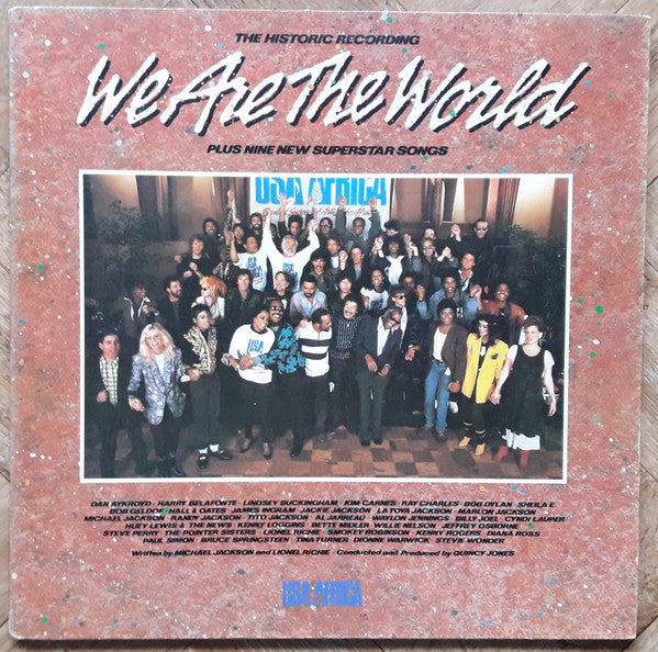 Various - USA For Africa - We Are The World - Mint- LP Record 1985 Columbia USA Original Vinyl, Insert & Hype Sticker - Pop Rock / Synth-pop - Shuga Records