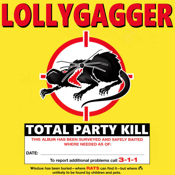 Lollygagger - Total Party Kill - New LP 2022 Self-Released Puke Yellow Vinyl - Chicago Hardcore