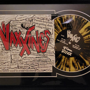 The Vaxxines - The Vaxxines - New EP Record 2023 CDC Yellow & Black Splatter Vinyl - Punk - Shuga Records