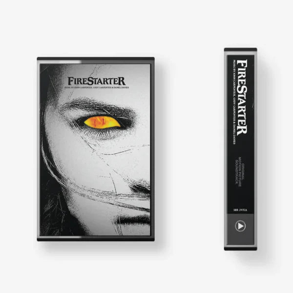 John Carpenter, Cody Carpenter, and Daniel Davies - Firestarter Original Motion Picture Soundtrack - New Cassette 2022 Scared Bones Tape - Soundtrack / Horror / Electronic - Shuga Records