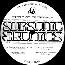 Strange & Huey - State of Emergency - New 12" Single Record 2024 Subsonic Ebonics Vinyl - Electro - Shuga Records