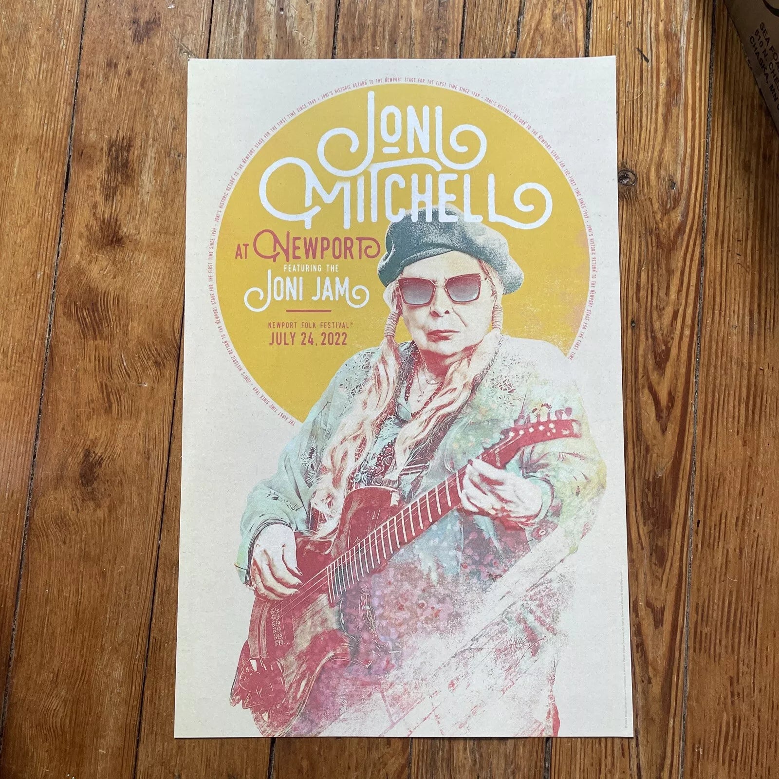 Joni Mitchell At Newport Folk Festival 2023 - Promo Poster - 11" x 17"