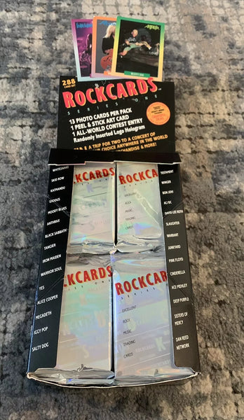 (1) One Pack - 1991 Brockum RockCards Series 1 Trading Rock & Roll Card Music - 13 Cards & Sticker Art Card - Shuga Records