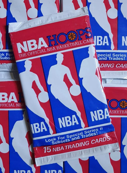 (1) One Pack - 1990 NBA HOOPS Series 2 / II Basketball Trading Card - 15 Cards - Shuga Records