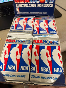 (1) One Pack - 1990-1991 NBA HOOPS Series 1 / I Basketball Trading Card - 15 Cards - Shuga Records