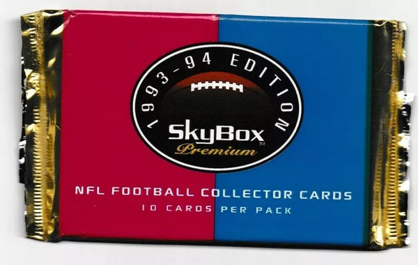 (1) One Pack - 1993-1994 SkyBox Premium NFL Football Trading - 10 Cards