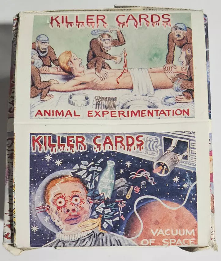 (1) One Pack - 1988 Piranna Press KILLER CARDS Series 1/One FIRST EDITION Trading Card - 5 Cards