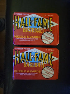 (1) One Pack - New Sealed 1983 Donruss Hall Of Fame MLB Baseball Trading Card Pack - 8 Cards & 3 Puzzle Pieces