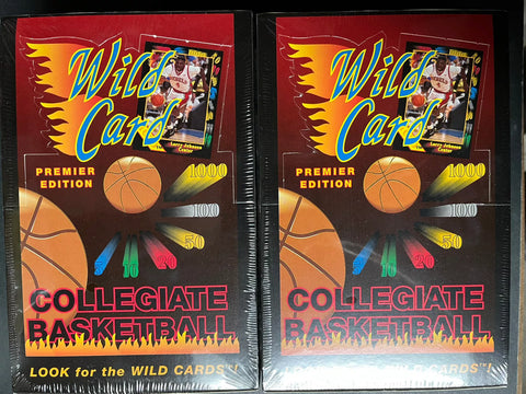 (1) One Pack - 1991 Wild Card Collegiate Basketball Premier Edition Trading Card - 15 Cards