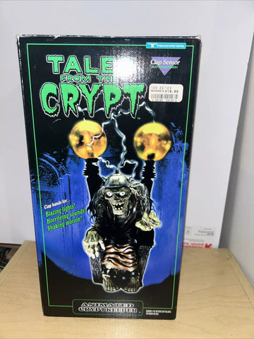 Vintage 1997 Halloween - Tales From The Crypt - Electric Chair Animated Cryptkeeper & NM in Box - Shuga Records