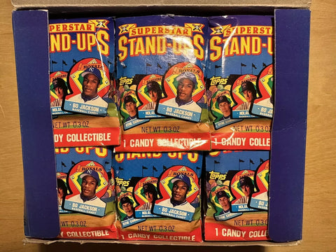 (1) One Pack - New Sealed 1991 TOPPS Superstar Stand-Ups MLB Baseball Trading Card Pack - 1 Candy Collectible