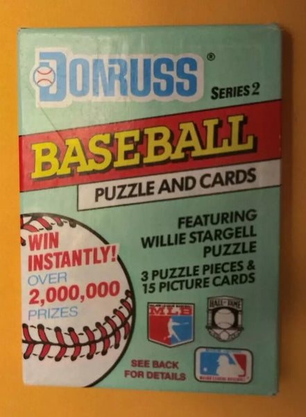 (1) One Pack - New Sealed 1991 DONRUSS Series 2 MLB Baseball Trading Card Pack - 15 Cards + 3 Puzzle Pieces