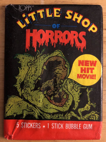 (1) One Pack - New 1986 Topps Little Shop Of Horrors Trading Card - 5 Cards - Shuga Records