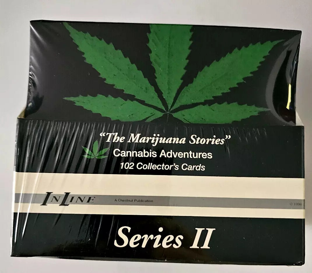 (1) One Pack - New Sealed InLine 420 The Marijuana Stories Cannabis Adventures Weed 1996 Series II/2 Trading Card - 8 Cards - Shuga Records