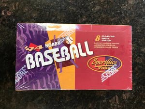 (1) One Pack - New Sealed 1994 SCORE SPORTFLICS 3D MLB Baseball Trading Card Star Pack - 8 Cards - Shuga Records