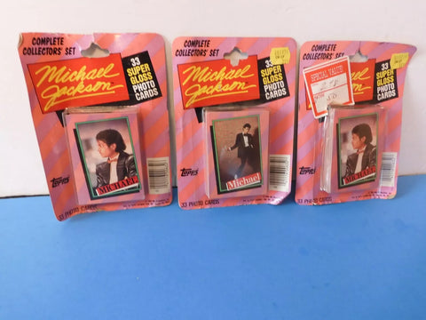 (1) One Pack - 1984 TOPPS MJJ Michael Jackson Trading Card Jumbo Pack - 33 Cards - Shuga Records