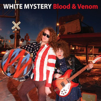 White Mystery ‎– Blood & Venom - New Lp Record 2011 Self Released USA Maroon Marble Vinyl - Chicago Garage Rock/ Indie Rock