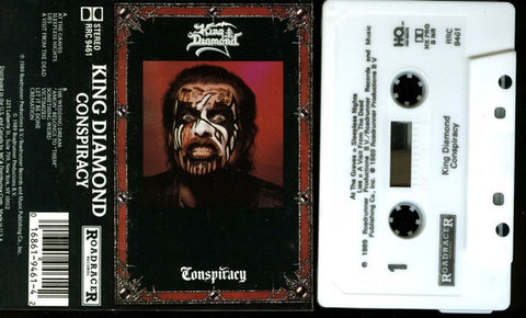 King Diamond ‎– Conspiracy - Used Cassette 1989 Roadracer Tape - Metal - Shuga Records