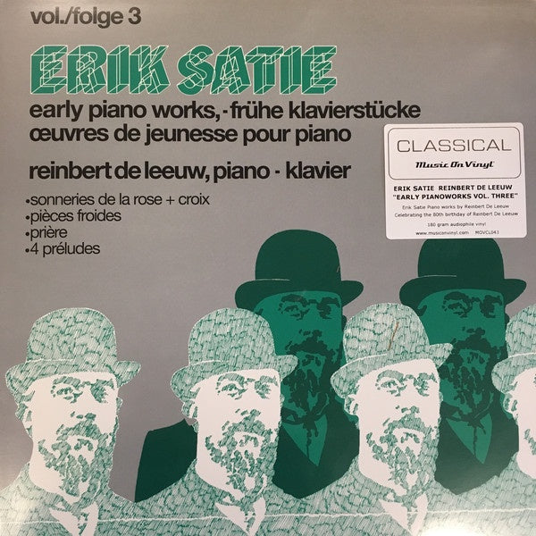 Erik Satie, Reinbert de Leeuw – Early Piano Works Vol./Folge (1980) –  Shuga Records