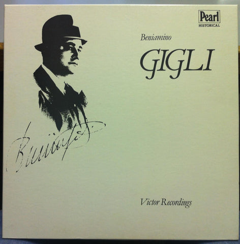 5 LP BENIAMINO GIGLI victor recordings 1921-1930 LP Mint- GEMM 202-06 UK 1980 - Shuga Records