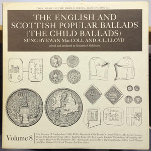 EWAN MACCOLL & A. L. LLOYD the english & scottish popular ballads vol 8 LP VG+ - Shuga Records