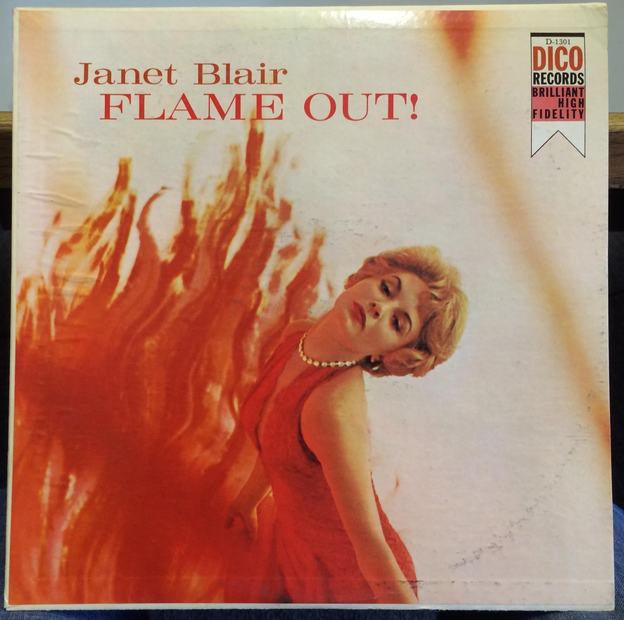 Janet Blair – Flame Out! - VG+ LP Record 1959 Dico USA Mono Vinyl - Jazz  Vocal