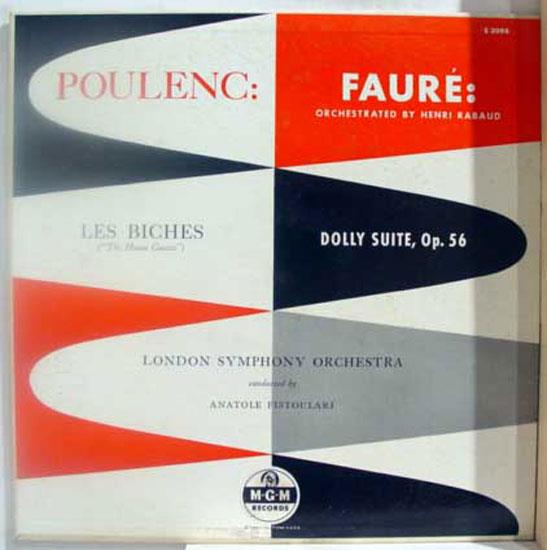 Anatole Fistoulari - Les Biches Dolly Suite Op 56 LP VG+ E3098 Vinyl 1954 Record - Shuga Records