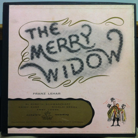 Ackermann - Lehar The Merry Widow 2 LP Mint- 3501 B/L 1954 1st UK Mono - Shuga Records