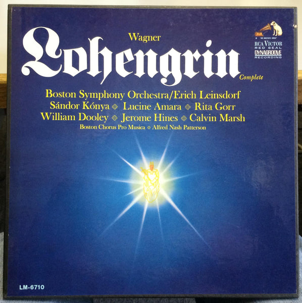 ERICH LEINSDORF wagner lohengrin 5 LP Mint- LM-6710 Mono USA 1966 WD w/Book - Shuga Records