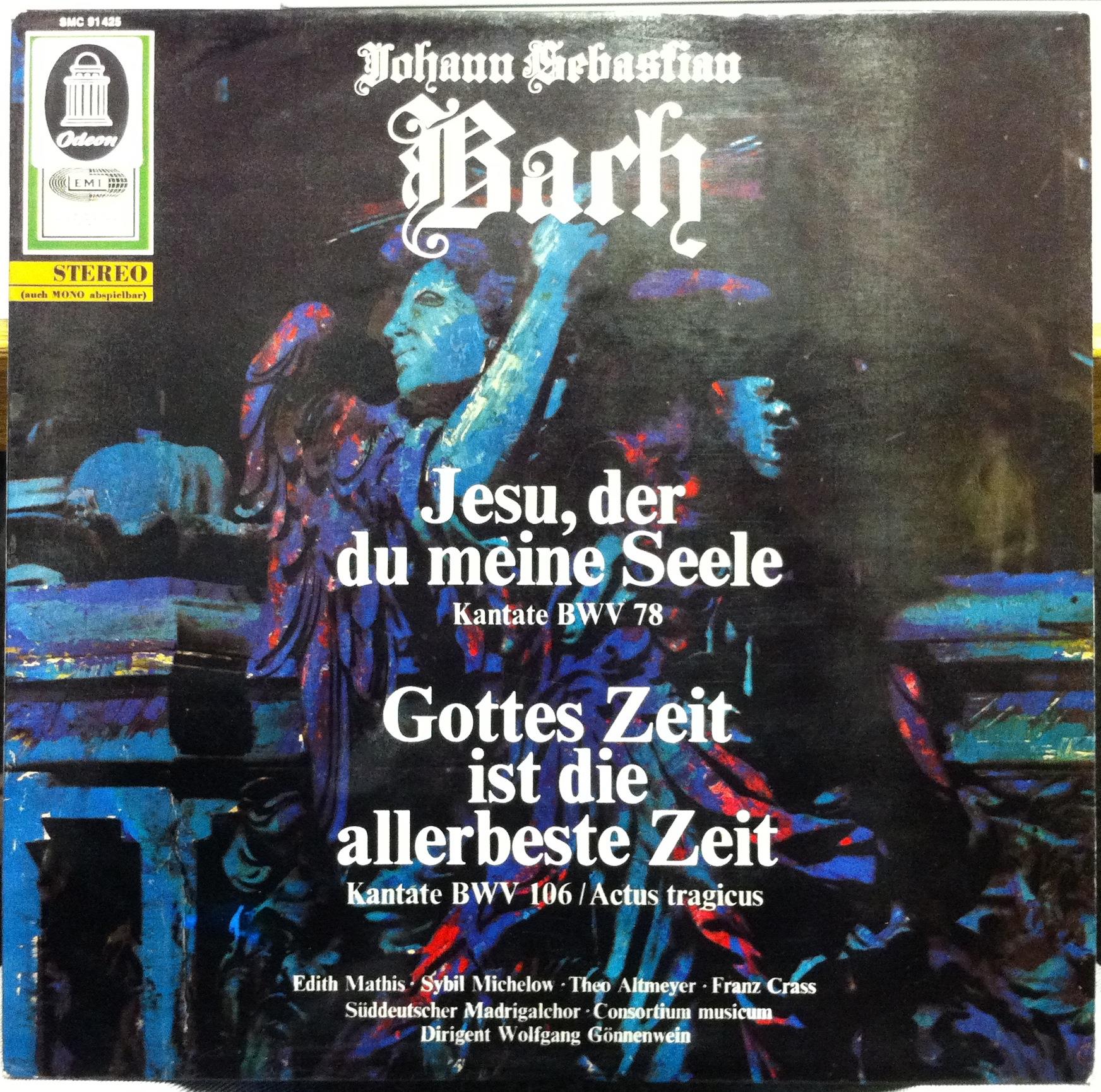 Gonnenwein - Bach Kantate BWV 78 & 106 LP Mint- SMC 91425 CBS White & Gold 1st - Shuga Records