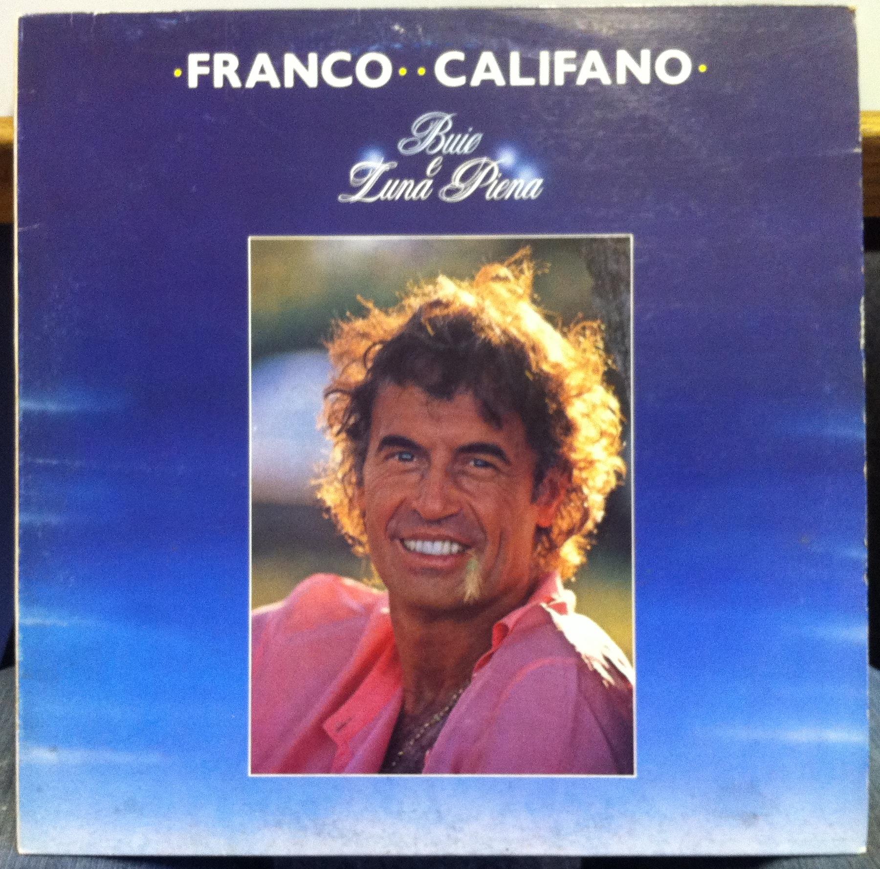 Franco Califano - Buio E Luna Piena LP Mint- LULP 14909 Italy 1982 Record 1st