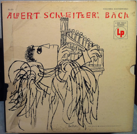 ALBERT SCHWEITZER bach 3 LP VG+ SL 223 Vinyl  Record - Shuga Records