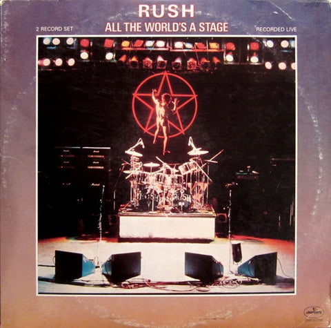 Rush - All The World's A Stage - VG 2 LP Record 1976 Mercury USA Original Vinyl - Prog Rock / Hard Rock