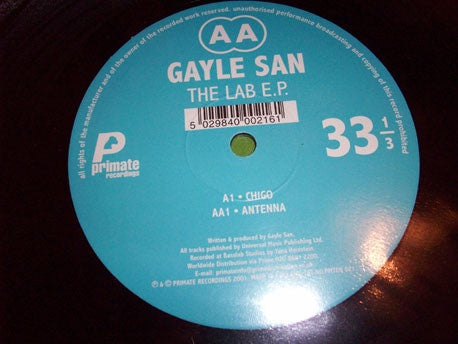 Gayle San ‎– The Lab E.P. - New 10" Single 2001 UK Primate Vinyl - Techno