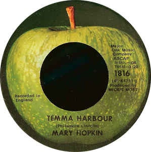 Mary Hopkin ‎– Temma Harbour / Lontano Dagli Occhi - VG+ 7" 45 Single Record 1970 Apple USA Vinyl - Pop - Shuga Records