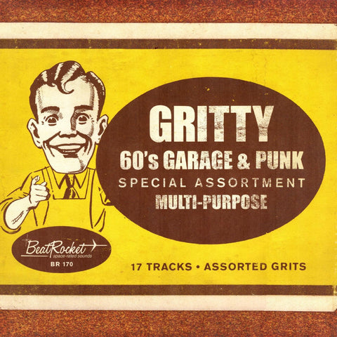 Various – Gritty 60's Garage & Punk - New LP Record 2022 Beatrocket Gold Vinyl - Garage Rock / Psychedelic Rock