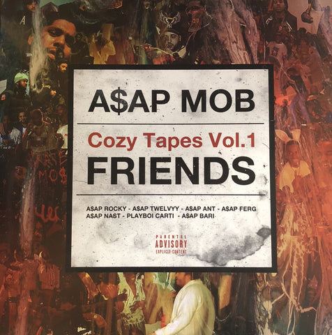 A$AP MOB - Cozy Tapes Vol 1: Friends - New 2 LP Record 2018 Nasty World Europe Import Orange Vinyl - Hip Hop / A$AP Rocky - Shuga Records