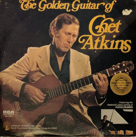 Chet Atkins ‎– The Golden Guitar Of Chet Atkins - VG+ 3 Lp Record 1975 USA Original Vinyl - Country / Pop Rock - Shuga Records