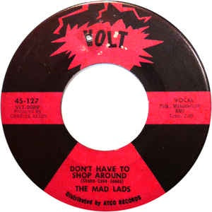 The Mad Libs- I Don't Have To Shop Around / Tear-Maker- VG 7" Single 45RPM- 1965 Volt USA- Funk/Soul - Shuga Records