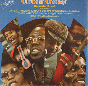 Curtis Mayfield ‎– Curtis In Chicago - Recorded Live - VG+ 1973 Stereo USA  Original Press - Soul