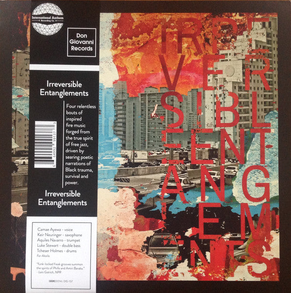 Irreversible Entanglements ‎– Irreversible Entanglements - New LP Record 2017 International Anthem USA Chicago Vinyl - Free Jazz / Poetry - Shuga Records