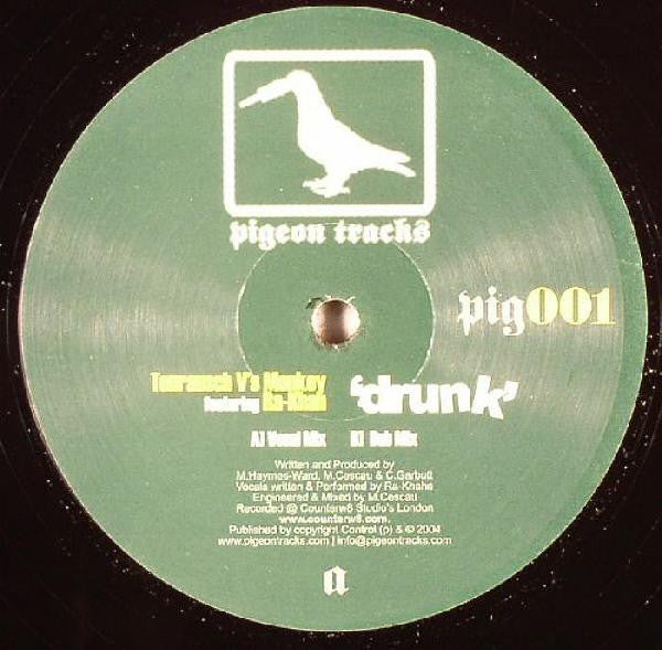 Tonrausch vs. Monkey – Drunk - New 12" Single 2005 UK Pigeon Tracks Vinyl - House - Shuga Records