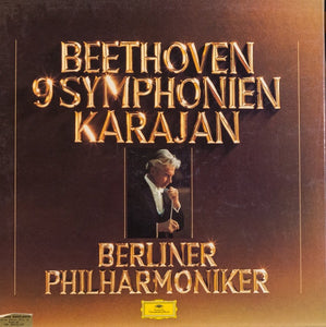 Karajan & Berliner Philharmoniker ‎– Beethoven 9 Symphonien - Mint- 8 Lp Record 1977 German Import Vinyl & Book - Classical - Shuga Records